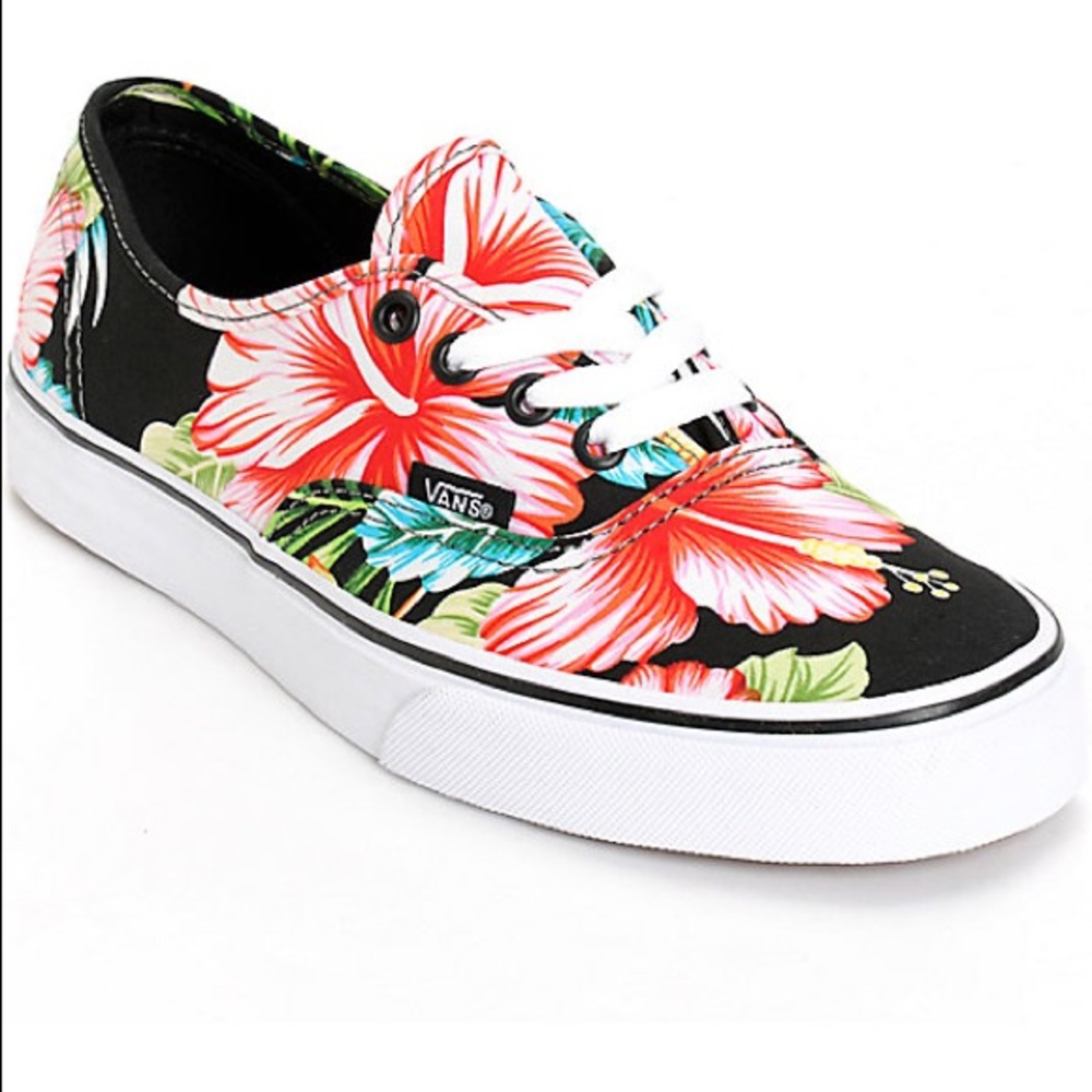 { VANS } 🌺hawaiian floral authentic skate shoe🌺